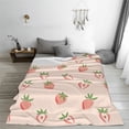 thumbnail image 5 of Sikiie Strawberries Ultra-Soft Micro flannel Blanket Luxury All Seasons Warm Blanket for Bedding Sofa and Travel (4 sizes)-80"x60", 5 of 7