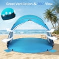 thumbnail image 2 of WolfWise UPF 50+ Easy Pop Up 1-2 Person Beach Tent Sport Umbrella Instant Sun Shelter Tent Sun Shade Canopy, Blue, 2 of 8