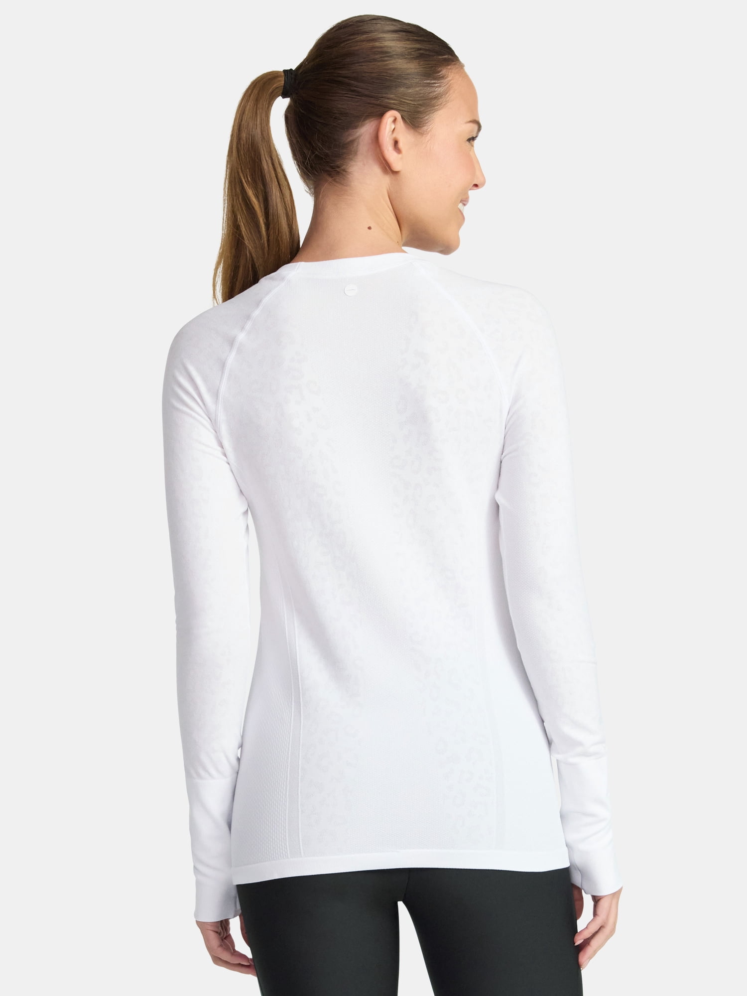 Avia Women's Seamless Tee with Long Sleeves, Sizes XS-XXXL