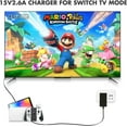 thumbnail image 4 of Charger for Nintendo Switch and Switch Lite and Switch OLED, Support Nintendo Switch TV Dock Mode AC Power Supply Adapter, Type C Charger Cable for Switch. Output 15V2.6A Fast Charge Switch EU plug, 4 of 5
