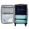thumbnail image 4 of (2 pack) Protege Arendale 24" Softside Expandable Rolling Spinner Luggage, Purple, 4 of 7