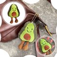 thumbnail image 2 of Avocado Plush Toy Keychain Lovely Doll Plush Appease Toy Ornament Doll Home Room Decoration Birthday Gift, 2 of 5