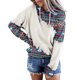 thumbnail image 2 of Puntoco moda mujer manga larga otoño camiseta impresión bolsillos con capucha blusa tops Puntoco Puntoco-4143, 2 of 7