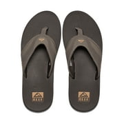 Reef Mens Sandal Fanning, Bottle Opener Flip Flops, Brown/Gum, 10