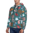 thumbnail image 3 of Cauagu cute Skull organ for Men's Pullover Hooded Sweatshirt Athletic Casual Hoodie Aautumn Hoodie Sweatshirt for Men Pullover Casual Hooded Sweatshirt-XX-Large, 3 of 7