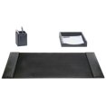 thumbnail image 1 of Black Crocodile Embossed Leather 3-Piece Desk Set, 1 of 1