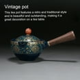 thumbnail image 3 of Ceramic Vintage Tea Pot Home Office Hotel Business Meeting Portable Teapot Teaware 360-degree Rotation Drinkware Decor Type 2, 3 of 10