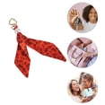 thumbnail image 4 of Ofertas Únicas 1 Pc Llaveros de Encanto de Bolso Accesorios de Bufanda de Leopardo Rojo, 4 of 6