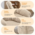 thumbnail image 2 of Korser Small Recliners for Small Spaces,Swivel Rocker Recliner Chair with Side Pockets for Living Room,Khaki, 2 of 7