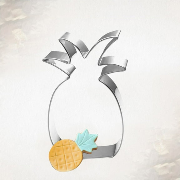 AURARMLET Baking Tools Cookie Molds Pineapple Shape Stainless Steel Portable 1Pack