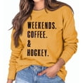 thumbnail image 1 of Sudadera holgada con cuello redondo, manga larga, con estampado de letras, para mujer, talla XXL, color amarillo, para primavera y otoño, 1 of 5