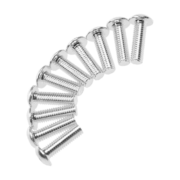 10 Tornillos Perno Decorativo de licencia de Aluminio con Cubierta 16x5mm / 20x6mm 16mm x 5mm
