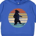 thumbnail image 3 of Inktastic Skateboard Bear Retro Sunset Toddler Hoodie, 3 of 4
