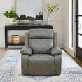thumbnail image 5 of Power Leather Recliner Chair with LED Lights,Leather Chair,Living Room Furniture Sets with USB Port(Reclining Chair /1 Piece) Grey, 5 of 11