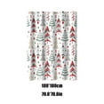 thumbnail image 3 of Christmas Digital Print Shower Curtain Watertight Mould Resistive Polyester Divider Curtain Includes Hooks Ideal For Bathroom Decor, 3 of 6