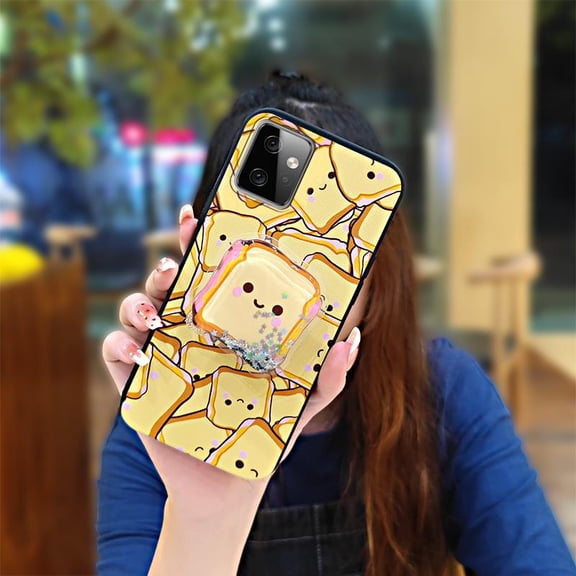 KBS-Phone Case For MOTO G Power 5G 2023, Fashion Design Dirt-resistant Soft Case Phone lens protection Waterproof Back Cover Kickstand Rotatable stand Quicksand Anti-knock Cartoon Cute