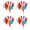 04, variant on 4PCS Lovely Cartoon Wind Spinner Durability Garden Pinwheels For Yard And Patios Decoration