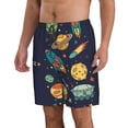 thumbnail image 2 of Bixox Men's Space printing Casual Classic Fit Short Summer Beach Shorts, 2 of 6
