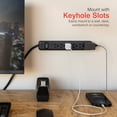 thumbnail image 4 of Power Strip GE de 6 salidas, 1,8 m, con cable de extensión de 6 pies, negro, 4 of 5