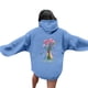 thumbnail image 1 of Gift Giving Sudadera con capucha Lux de gran tamaño para mujer, 2024 Gift Giving Sudadera con capucha para mujer 2024 Linda sudadera preppy Manga larga con cordón Tops azul cielo S, 1 of 3