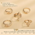 thumbnail image 3 of 5 Pcs Snake Rings Set Ouroboros Wrap Open Rings Stackable Animal rings Adjustable Knuckle Rings for Men and Women, 3 of 12