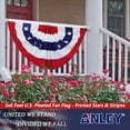 thumbnail image 3 of Anley (4 Pack) USA Pleated Fan Flag, 3x6 Ft American US Bunting Flags Patriotic Stars & Stripes - United States Half Fan Banner, 3 of 6