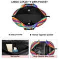 thumbnail image 3 of Colorful Rainbow Tie Dye Spiral Pattern Travel Tote Bags for Women Carry On,Large Weekender Bags for Women Travel,Multi Functional Duffle Bag for Work,Shopping,Sports, 3 of 5