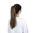 thumbnail image 3 of Drawstring Ponytail Hair Extension 20" 22" Curly Wavy Straight Hairpiece One Piece Ponytail Extension Long Pony Tails for Women(Natural Black/Dark Brown), 3 of 8