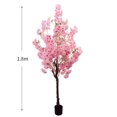thumbnail image 2 of Artificial Cherry Blossom Tree, 4.9ft/5.9ft Tall Decorative Faux Cherry Blossom Silk Tree In Pot, Home Indoor Corner Decor For Wedding Party Decor, 2 of 8
