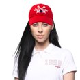 thumbnail image 2 of DALIX Lacrosse Mom Hat Women's Baseball Caps Unstructured Dad Hats in Red, 2 of 7