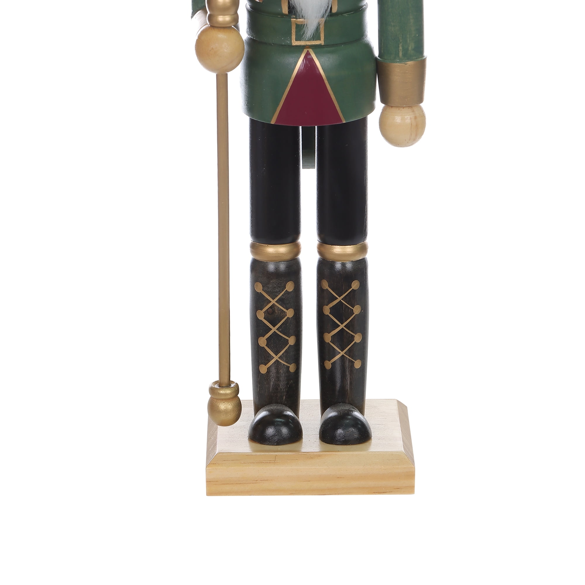 Temps de vacances PL bonne nouvelle 15in bois vert Nurcraker Home Decor