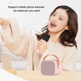 thumbnail image 4 of Machine de Karaoké, Haut-Parleur Choquant Multifonctionnel Portable Haut-Parleur Bluetooth Haut-Parleur HIFI avec 2 Microphones pour la Maison pour Enfants, 4 of 7