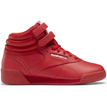 Girls Reebok Freestyle High Shoe Size: 13 Red - Red Fashion Sneakers