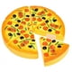 6PCS Childrens/Kids Pizza Tranches Garnitures Faire Semblant Dîner Cuisine Jouer Jouets Alimentaires – image 1 sur 4
