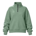 thumbnail image 5 of Sweatshirt For Women Plus Size Casual Long Sleeve Collared Shirt Lightweight Half-Zip Solid Color Loose Pullover Tops for Outdoor Hiking Sport Womens Clothes, 5 of 7