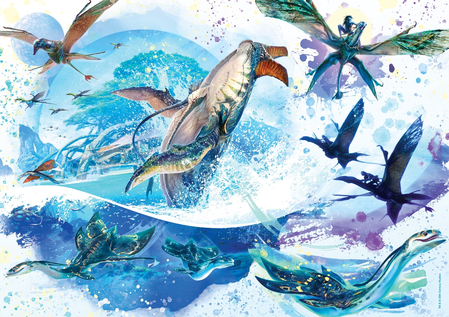 Buffalo Games Avatar Oceans of Pandora 300-Piece Interlocking Jigsaw Puzzle for Adults Ages 14+