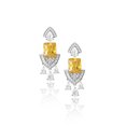 thumbnail image 1 of Pendientes colgantes de piedras preciosas de plata de ley 925 - Amarillo TUNC Sencillez, 1 of 5