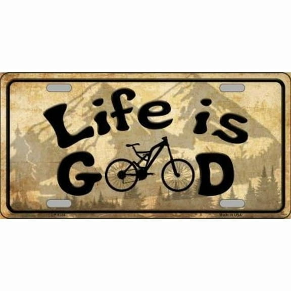 Life Is Good Metal License Plate