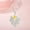 Yellow, variant on Euaioeiu Clearance Angel Wings Cubic Zirconia CZ Fashion Pendant Necklace for Women