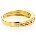 thumbnail image 2 of Unisex 14k Mens&Womens Five Yellow Natural 0.25 Ctw Diamond Wedding Band (Yellow Gold Size 6), 2 of 3
