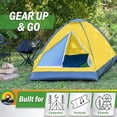 thumbnail image 6 of 2-Person Dome Tent – Easy Set Up Shelter with Rain Fly and Carrying Bag for Camping, 6 of 8
