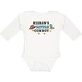 thumbnail image 3 of Inktastic Meemaws Little Cowboy with Cowboy Hat and Boots Boys Long Sleeve Baby Bodysuit, 3 of 5