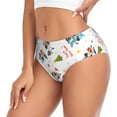 thumbnail image 2 of Balery happy new year Raccoon Ropa Interior de Algodón para Mujer con Dibujo – Braguitas Cómodas y Elásticas, Estilo Clásico-Large, 2 of 6
