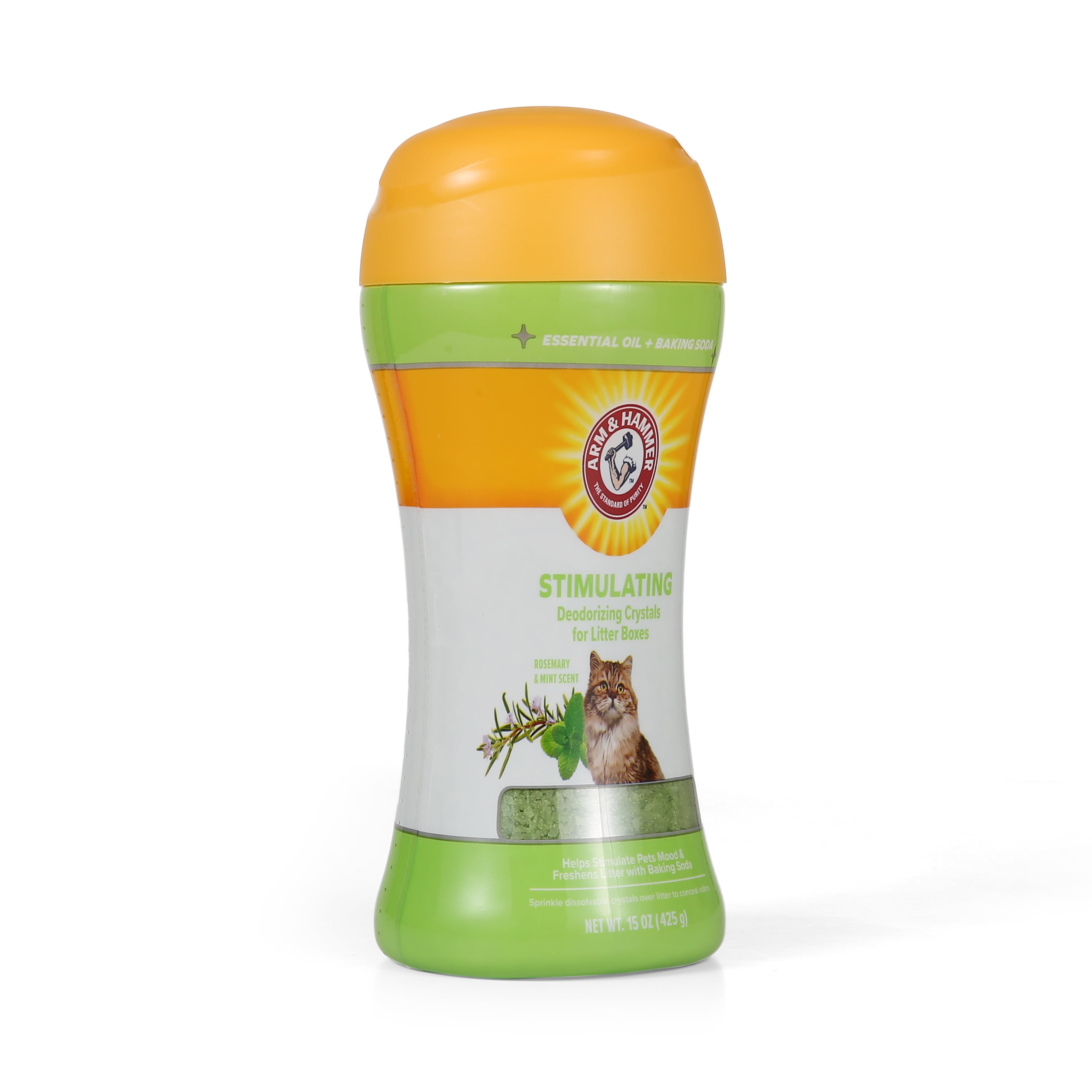 Arm & Hammer Deodorizing Cat Litter Crystals, Rosemary & Mint Scent 15 oz