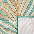 thumbnail image 5 of SAFAVIEH Cabana Oakley Botanical Indoor/Outdoor Area Rug, Green/Rust, 5'1" x 7'6", 5 of 7