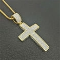 thumbnail image 5 of Lovelords Hip Hop Iced Out Bling Big Jesus Cross Pendant Necklaces Religious 14K Yellow Gold Chains For Man Hiphop Jewelry, 5 of 9