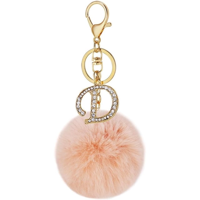 Letter Keychain,26 Letters A-Z Decorative Letter Keychain,Name Keychain for Women Girls Men Teenager Gift