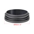 thumbnail image 2 of 4 Pcs Tapones Redondos de Plástico de 76 mm de Diámetro para Tubos de Barandilla, Protectores de Escalera, Tubo Negro, 2 of 3