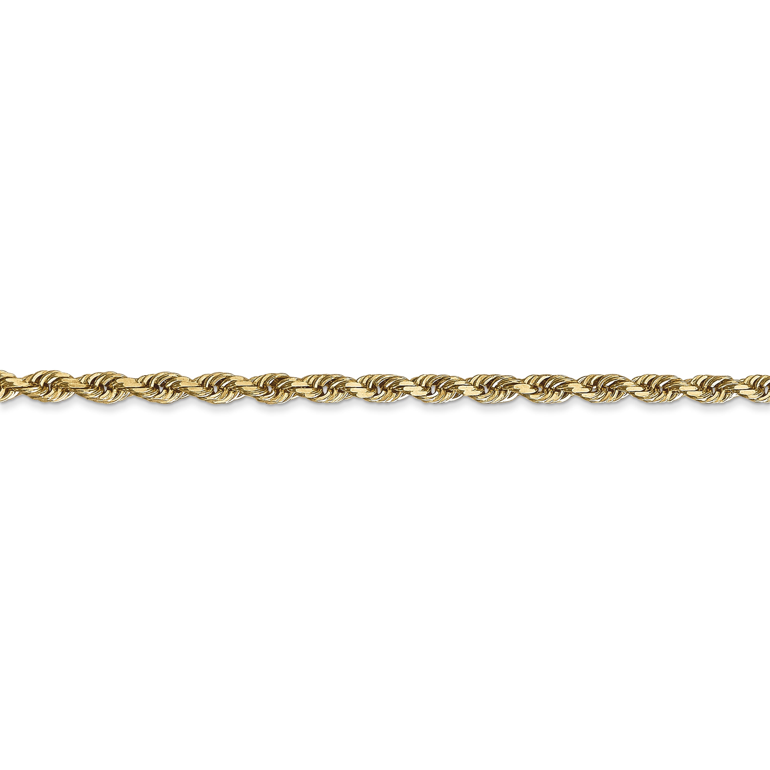 Lex & Lu 14k Yellow Gold 1.84mm D/C Quadruple Rope Chain Necklace or Bracelet 