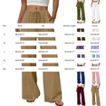 thumbnail image 4 of Women's 2026 Summer Lightweight Cotton Linen Wide Leg Trousers Elegant Casual Pants with Pockets by Yigetop Beige L, 4 of 7